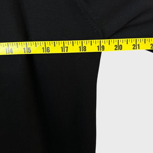 Cable & Gauge Open-Front Cardigan Sweater Black Women's Size Small New - Picture 12 of 13